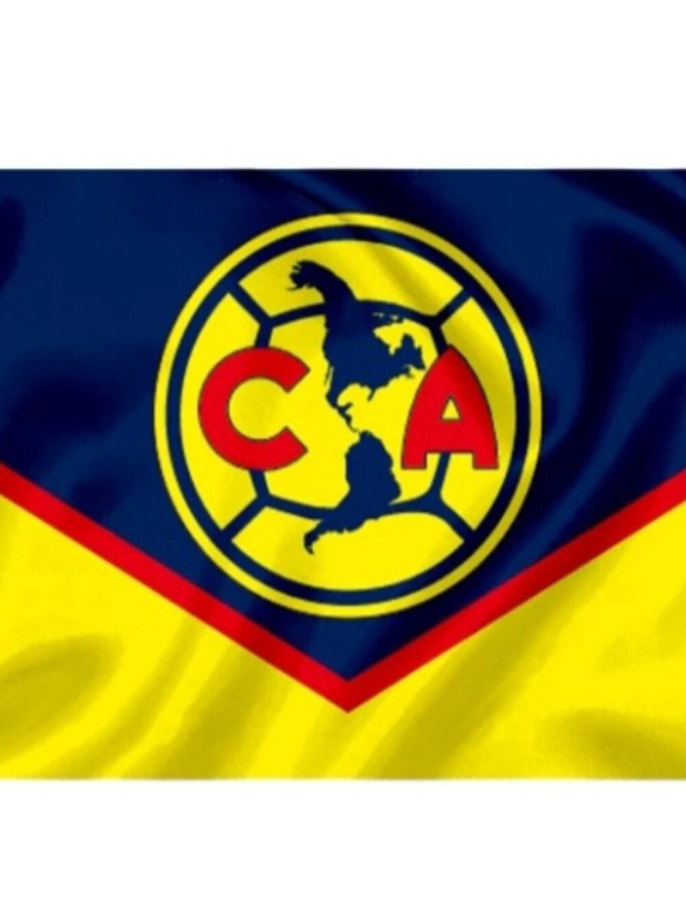 Bandera del Club America Soccer 3x5ft Banner Flag Yellow, Blue And Red.